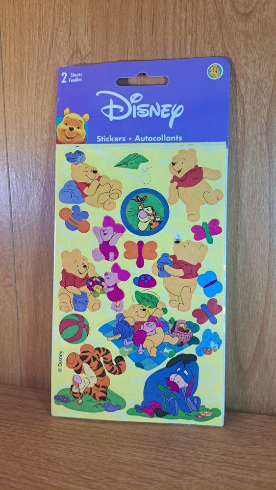 Vintage Sandylion Stickers Winnie The Pooh Tigger Maxi Sheet New Pack 2 Sheets