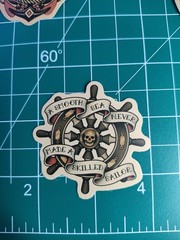 3 Retro Sailor Tattoo 2″ Stickers Navigation Ship Women Anchor Motorcycle Biker