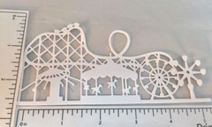 Amusement Park Skyline Die Cuts * Set of 8 * Black or White Cardstock