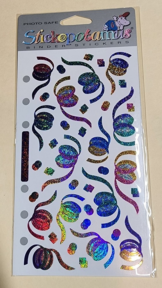 Confetti Stickers Brand New Package Unopened vellum art and crafts Stickepotamus