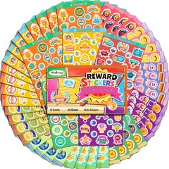 Smelly Stickers Scratch and Sniff for Kids, 48 Sheets Positive Reward Pattern…