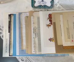 Paper Bundle Junk Journal Supplies 50 pcs, mixed pages (432)