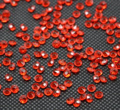 2000 Red Acrylic 4mm Diamond Confetti Wedding Deco Supplies Table Scatter