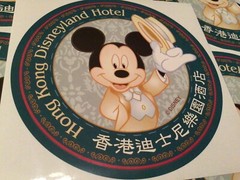 lot of 10 OFFICIAL HONG KONG DISNEYLAND HOTEL MICKEY MOUSE 5 inch STICKERS