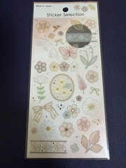 Japanese Kawaii Sticker Set 3 Sheets Panda Bubble Floral Journal Scrapbook