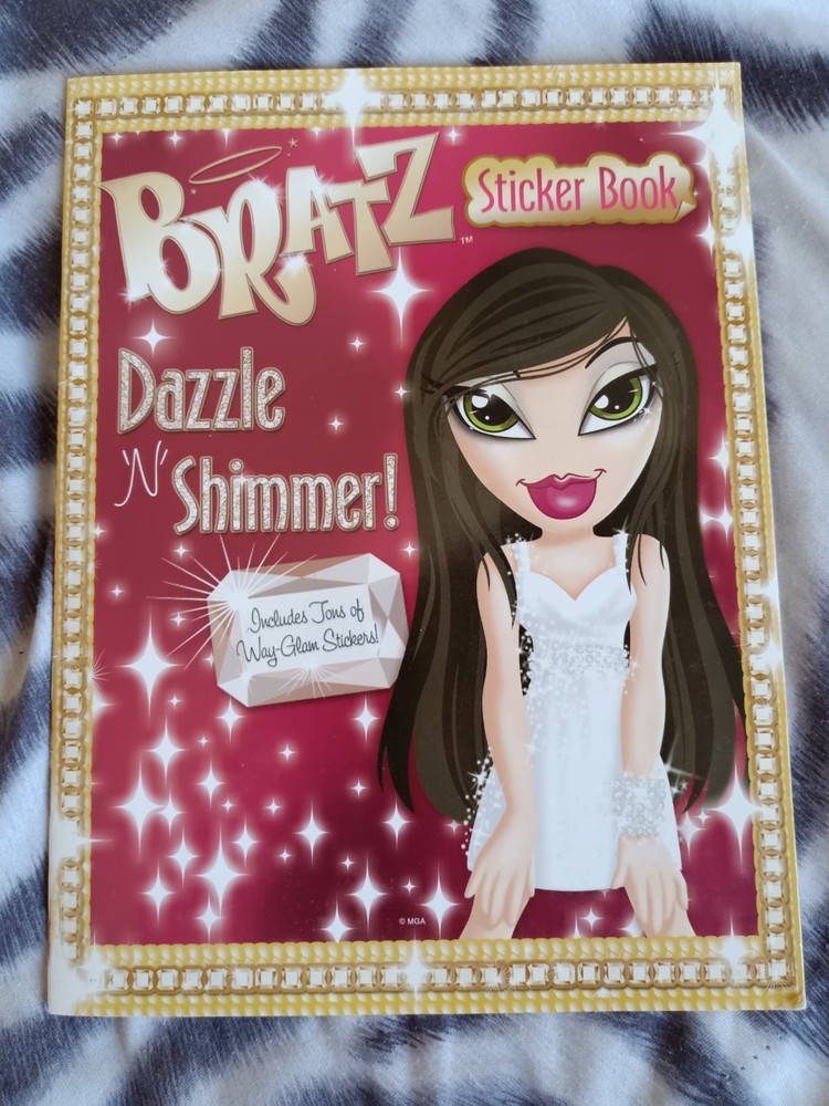 Bratz Dazzle N’ Shimmer Sticker Book Diary Stickers Fashion & Glamour Multicolor