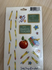 Miss Elizabeth’s Back to School 2-Sided Clear Stickers Scrapbooking