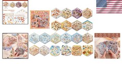 Adorable 3D Scene Stickers Set – 20 Designs for Stress Relief & Enjoyment