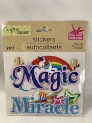 11 sheets Crafters Square Stickers Transfer Stncl Country Floral Magical Unicorn
