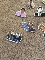 Set Of 18 The Office Character Stickers Assorted Variety 2 Inches
