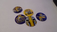 Pre Cut One Inch Bottle Cap Images LSU