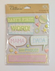 Baby’s First Word Scrapbooking Stickers By Life’s Little Occasions RARE