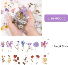 120 Pcs Transparent Flower Stickers for Scrapbooking, Journaling, Crafting