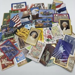 100 Single Swap Playing Cards Ephemera Junk Journal Mix lot