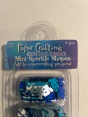 Baby Boy Scrapbook Embellishments – Foam Shapes, Layered Cut Out, Sparkle Shapes