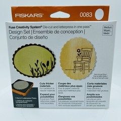 FISKARS Fuse Creativity System Design Set 0083 Die-Cut Letterpress NEW