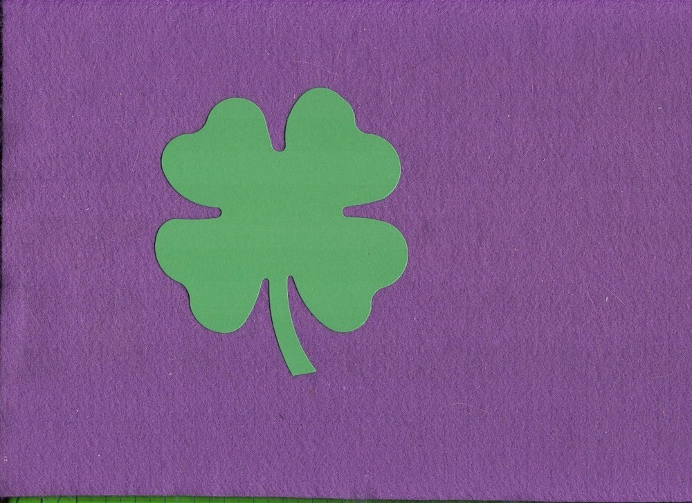 FOUR LEAF CLOVER SHAMROCK large die cuts scrapbook cards