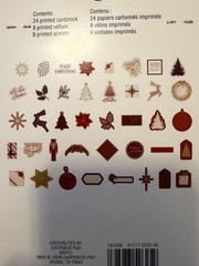 RECOLLECTIONS DIE CUT SHAPES EPHEMERA 40 PC CHRISTMAS TIDINGS ~ NEW