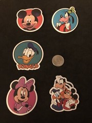 Disney Stickers – Disney Mickey Mouse and Friends Lot of 5 Stickers.