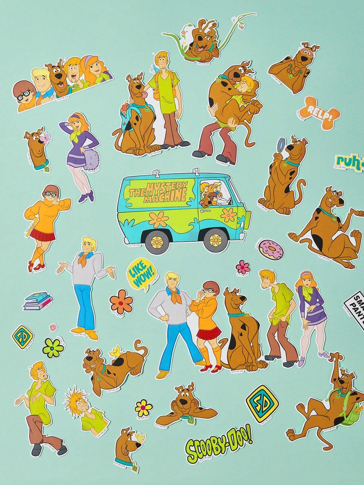 Scooby Doo Cute Cartoon Licensed Adhesive Stickers – Pack of 45
