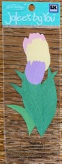 Jolees Mini Pastel Tulips Flower Garden Spring Scrapbook 4×2” Pink Yellow Purple