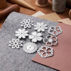 2 Pcs Carbon Steel Template Metal Die Cutting Templates Dies for Card-making