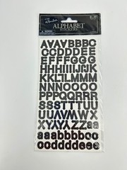 The Paper Studio Alphabet Stickers 2 Sheets Black Acid Free