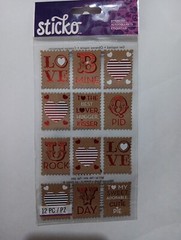 Sticko Stickers Love Stamps – Valentine’s Cute Hearts