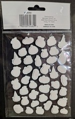 Halloween Stickers of Jack-O-Lanterns with smiling faces-42 pieces