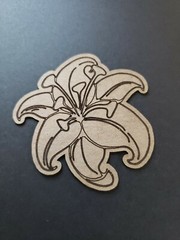 Chipboard Scrapbooking laser scored and cut die cut embellishments Lilly #1