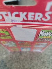 2 Vintage 80s Eureka Christmas Stickers SEALED Retro cute kids words Stick ons