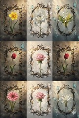 Pretty Floral Tags Set Junk Journal Scrapbook Choose A Set
