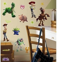 Toy Story 3 Peel and Stick Wall Decals 33 pieces 12 x 8.5 x 1.25 inches fun kids