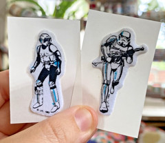 Vintage 80s Sticker Lot: Fuzzy Puffy Star Wars Return Of The Jedi Restored READ