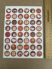 Charles M Schulz Peanuts Snoopy & Friends Sticker Sheet Large Format Hallmark