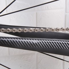 Reusable Vinyl Frame Protector Set for Bicycle Carbon Fibre Black