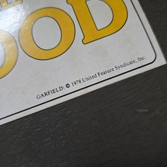 Vintage Rare 1978 United Feature Bumper Sticker Jim Davis Lot of 2 Garfield
