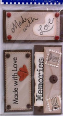 Love Memories Made Created Earthtones Tan Brown Tags Title Paper Bliss Stickers