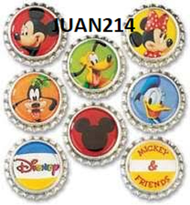 Mickey & Friends Bottle Caps Scrapbooking #2 Disney World DBCM001