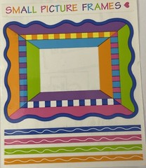 WAVEY SMALL FRAME Stickers(6pc)Mrs.Grossman’s •School•Label•Picture•Cards•