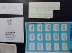 Vintage – Stickers – Variety – some missing as shown – comes as a set as shown