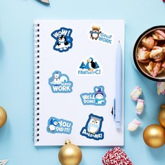 Winter Polar Animal Sticker – 1000Pcs Teacher Reward Stickers in 2 Rolls Cute…