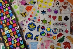 Sandylion Vintage Sticker Lot 30 Mods Prismatic Glitter Mylar Vintage 90s