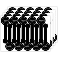 10 Sheets Reusable Thank You Decorative Sticker 100pcs Tear Resistant Adhesive