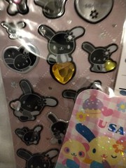 Usahana sticker Monotone Stone three kinds