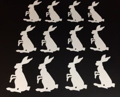 Tim Holtz Die Cuts * Mr. Rabbit * Set of 12 * White or Black Cardstock