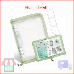 Ruatu Sticker Storage Organizer Binder A5 Sticker Book Collecting Album Reusable