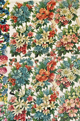 VTG VICTORIAN SCRAP PZB WILD FLOWERS MIXED FLORALS DIECUTS GERMANY