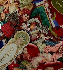 100 CHRISTMAS CRAFT LOT BUTTONS FIBERS PUNCHIES EPHEMERA GEMS FOILS 10 EA OF 10