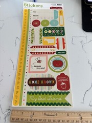 Cosmo Cricket Card Stock Stickers «Garden Variety» Home Grown Happy Scrapbooking